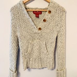 Abercrombie Wool Blend Knit Hooded Sweater